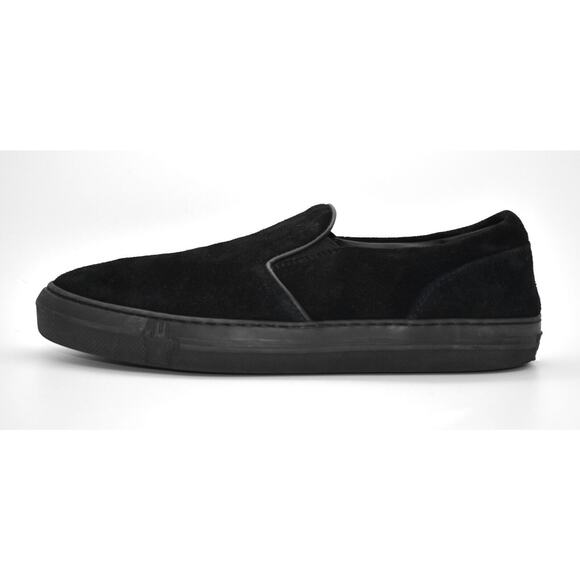 C6 Auth MONCLER Meredith Black Suede Slip On Sneaker Loafers Size 40 US 7 $395 - Picture 3 of 9